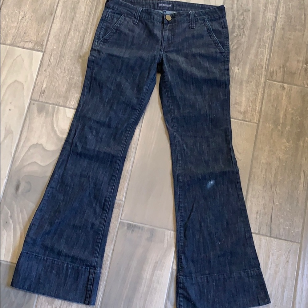 Dark wash flare jeans